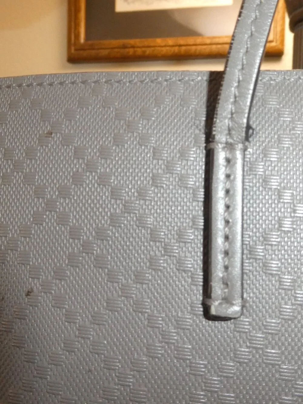 GUCCI Tote Bag Shoulder Bag Gray All Leaser